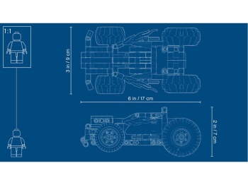 LEGO Technic 42073  Czerwona wyścigówka
