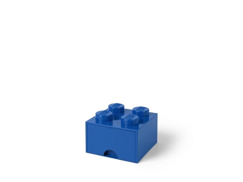 LEGO 40051731 Pojemnik na klocki z szufladą 2x2 niebieski