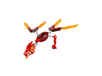 LEGO Ninjago 71701 Smok ognia Kaia