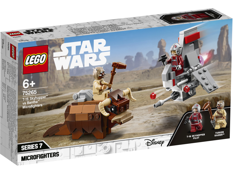 LEGO Star Wars 75265 T-16 Skyhopper kontra mikromyśliwce Bantha