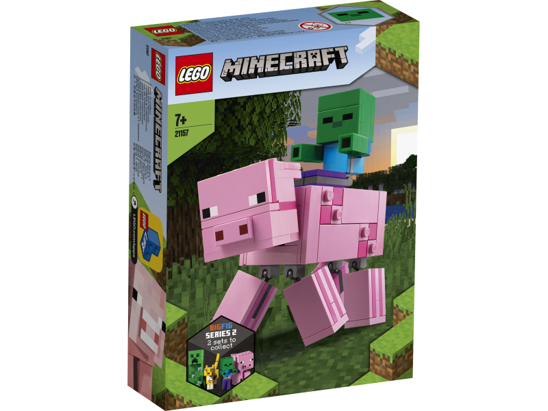 LEGO Minecraft 21157 BigFig - Świnka i mały zombie