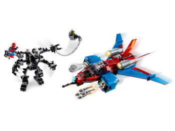 LEGO Super Heroes 76150 Pajęczy odrzutowiec kontra mech Venoma