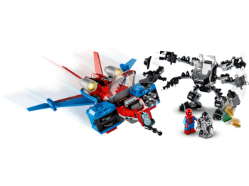LEGO Super Heroes 76150 Pajęczy odrzutowiec kontra mech Venoma