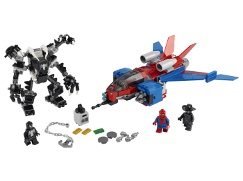 LEGO Super Heroes 76150 Pajęczy odrzutowiec kontra mech Venoma