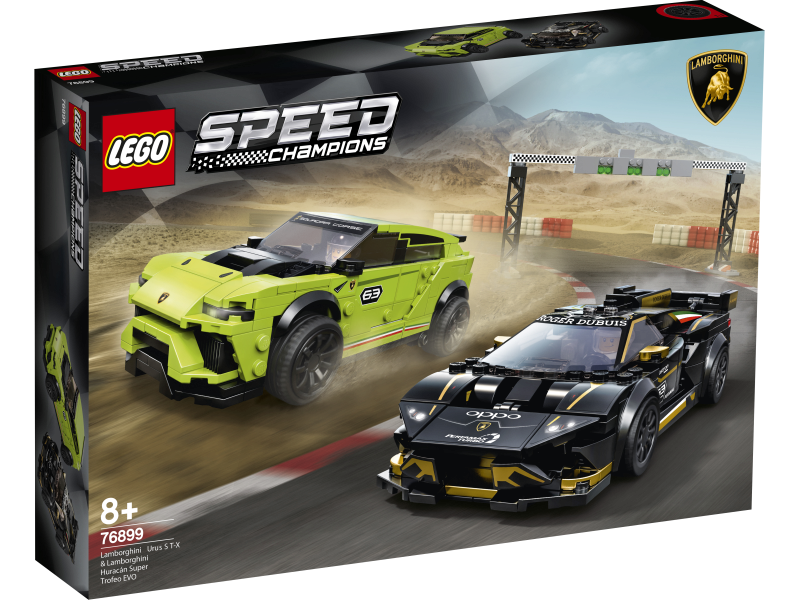LEGO Speed Champions 76899 Lamborghini Urus ST-X i Lamborghini Huracán Super Trofeo EVO