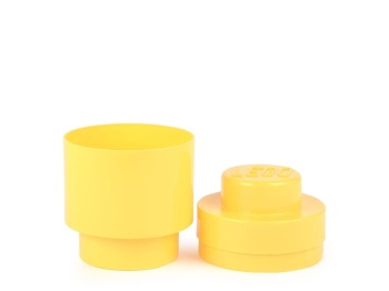 LEGO 40301732 Pojemnik na klocki okrągły 1x1 żółty