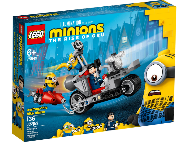 LEGO Minions 75549 Niepowstrzymany motocykl ucieka