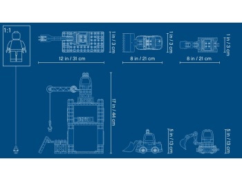 LEGO DUPLO 10933 Żuraw wieżowy i budowa