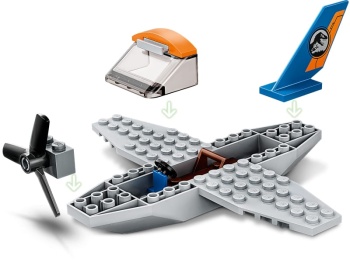 LEGO Jurassic World 75942 Welociraptor: na ratunek dwupłatowcem