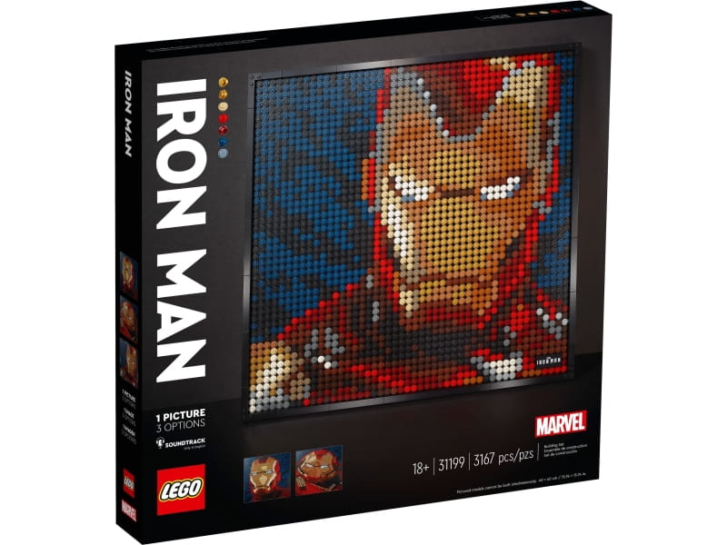 LEGO Art 31199 Iron Man z wytwórni Marvel Studios