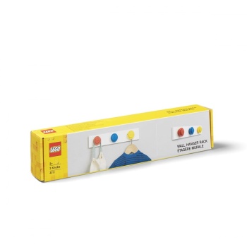 LEGO Classic 41110001 Wieszaki LEGO na listwie - Czerwony, niebieski, żółty