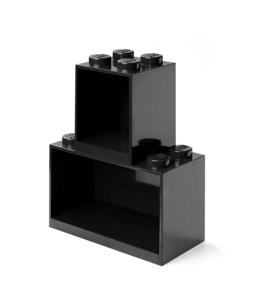 LEGO Classic 41171733 Zestaw półek LEGO BRICK 4 & BRICK 8 - Czarne