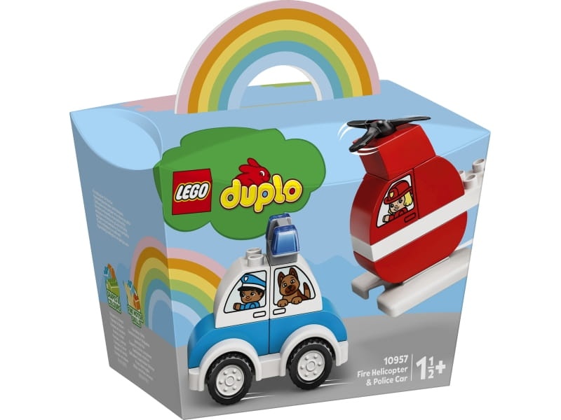 LEGO DUPLO 10957 Helikopter strażacki i radiowóz