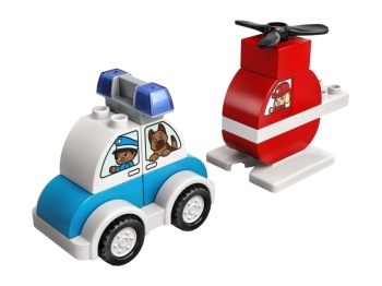 LEGO DUPLO 10957 Helikopter strażacki i radiowóz