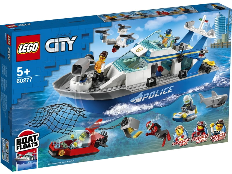 LEGO City 60277 Policyjna łódź patrolowa