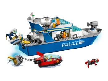 LEGO City 60277 Policyjna łódź patrolowa