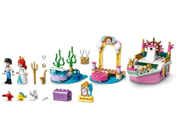 LEGO Disney Princess 43191 Świąteczna łódź Arielki
