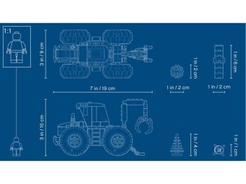 LEGO City 60181  Traktor leśny