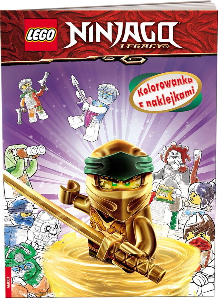 LEGO NINJAGO NA6703 KOLOROWANKA Z NAKLEJKAMI