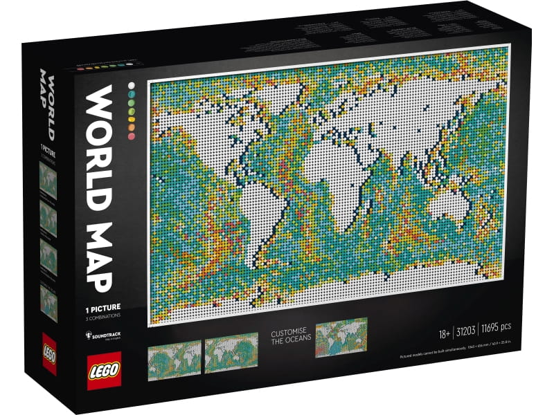 LEGO ART 31203 Mapa świata
