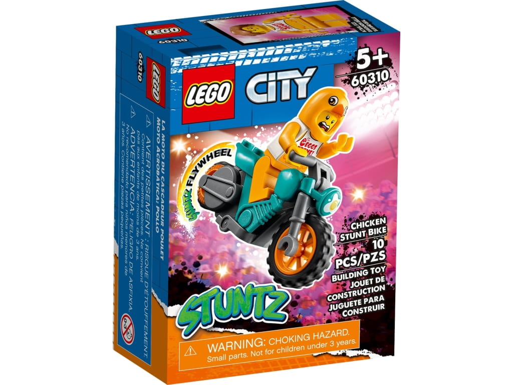 LEGO 60310 City Motocykl kaskaderski z kurczakiem
