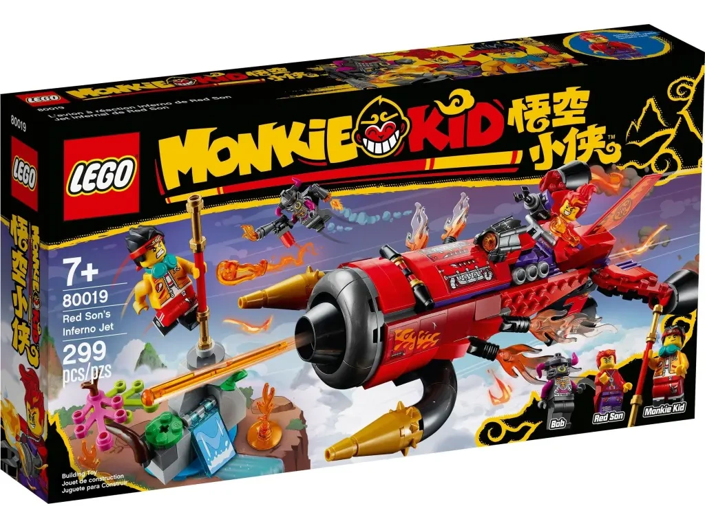 LEGO 80019 Monkie Kid Piekielny odrzutowiec Red Sona