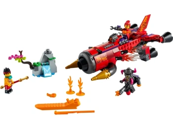LEGO 80019 Monkie Kid Piekielny odrzutowiec Red Sona