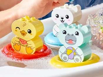 LEGO 10965 DUPLO Zabawa w kąpieli: pływający pociąg ze zwierzątkami