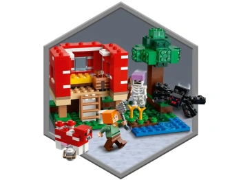 LEGO 21179 Minecraft Dom w grzybie