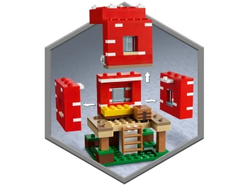 LEGO 21179 Minecraft Dom w grzybie