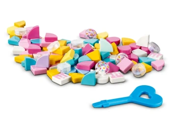 LEGO 41944 DOTS Cukierkowa kicia: bransoletka i zawieszka na torbę