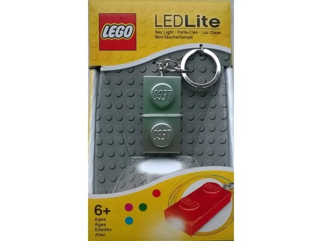 Brelok latarka LEGO KE52GS LED Klocek Złoty/Srebrny