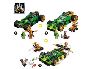 LEGO 71763 Ninjago Samochód wyścigowy Lloyda EVO