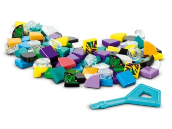 LEGO 41945 DOTS Neonowy tygrys — bransoletka i zawieszka na torbę