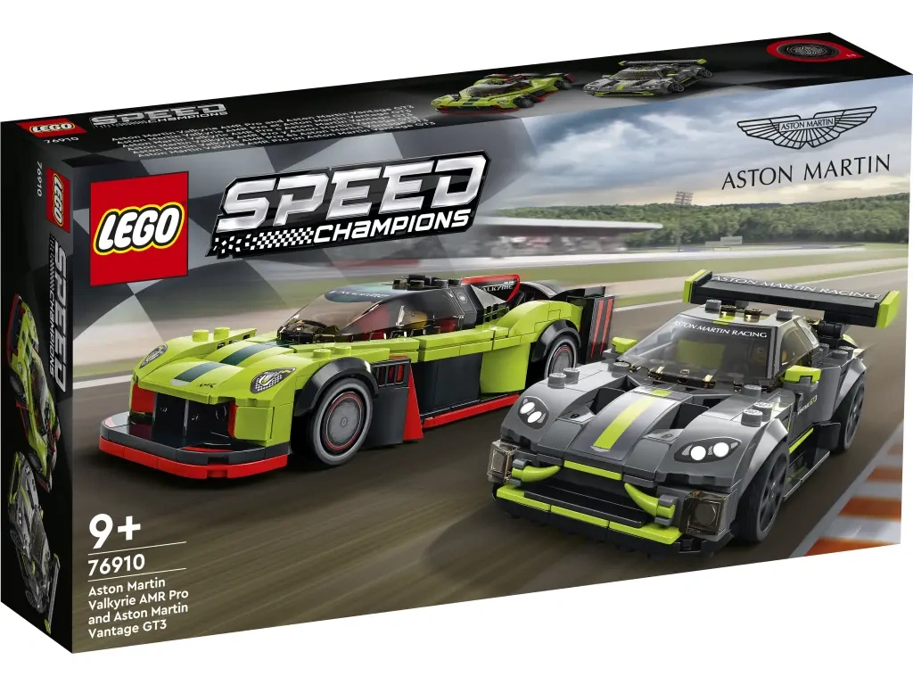 LEGO 76910 Speed Champions Aston Martin Valkyrie AMR PRO i Aston Martin Vantage GT3