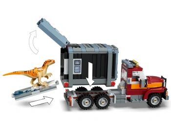 LEGO 76948 Jurassic World  Ucieczka tyranozaura i atrociraptora