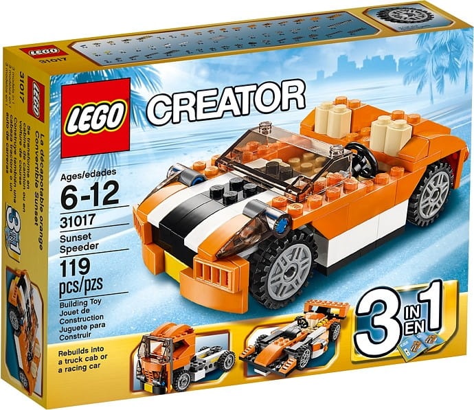 LEGO CREATOR 31017 Słoneczny śmigacz 3w1