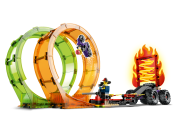 LEGO 60339 City Kaskaderska arena z dwoma pętlami