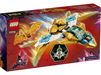 LEGO 71770 Ninjago Złoty smoczy odrzutowiec Zane’a