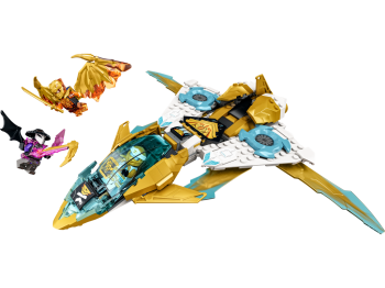 LEGO 71770 Ninjago Złoty smoczy odrzutowiec Zane’a