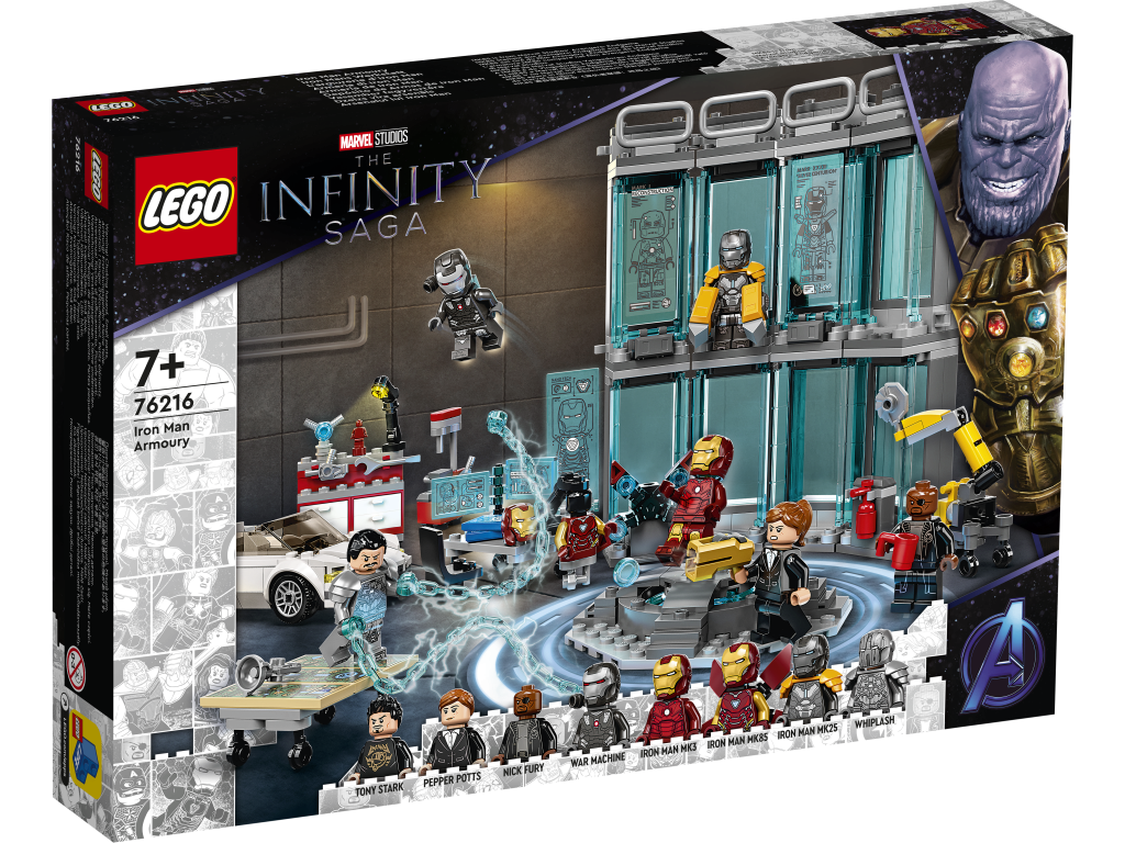 LEGO 76216 Super Heroes Zbrojownia Iron Mana