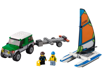 LEGO City 60149 Terenówka 4x4 z katamaranem