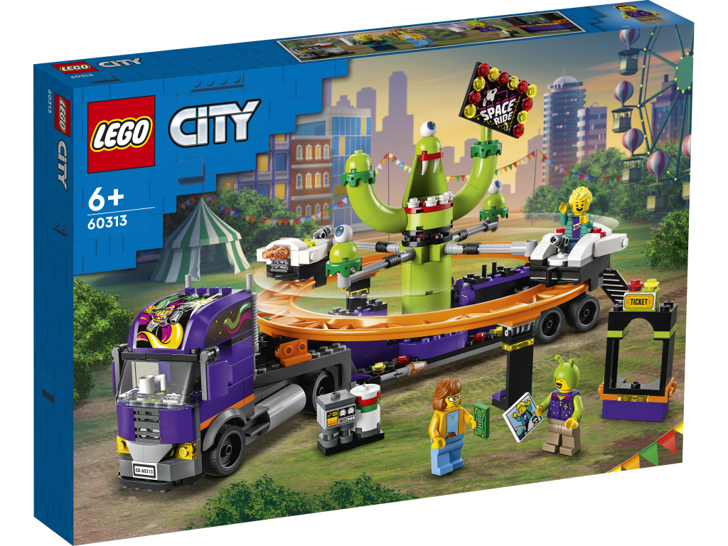 LEGO 60313 City Ciężarówka z kosmiczną karuzelą