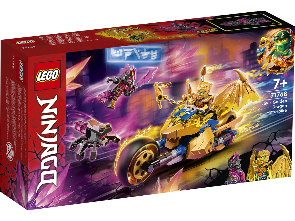 LEGO 71768 NINJAGO Złoty smoczy motocykl Jaya