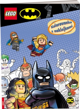 LEGO NA6451 DC COMICS KOLOROWANKA Z NAKLEJKAMI