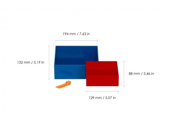 LEGO 41210001 Zestaw szufelek z rozdzielaczem (Niebieska/czerwona)