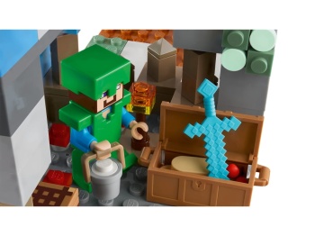 LEGO 21243 Minecraft Ośnieżone szczyty