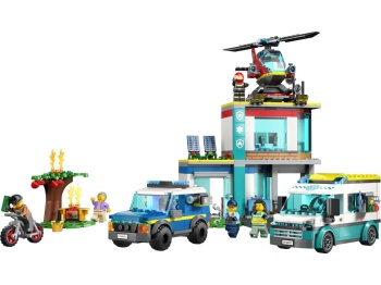 LEGO 60371 City Parking dla pojazdów uprzywilejowanych