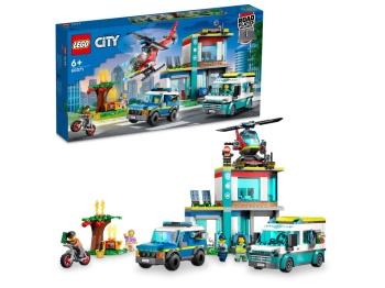 LEGO 60371 City Parking dla pojazdów uprzywilejowanych