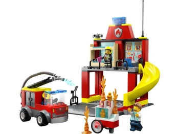 LEGO 60375 City Remiza strażacka i wóz strażacki